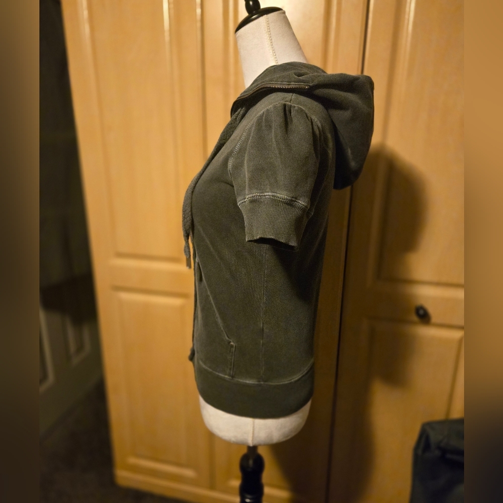 Juicy Couture | Vintage grey Short Sleeve Hoodie. ASO Gilmore Girls Rory. - Picture 10 of 13
